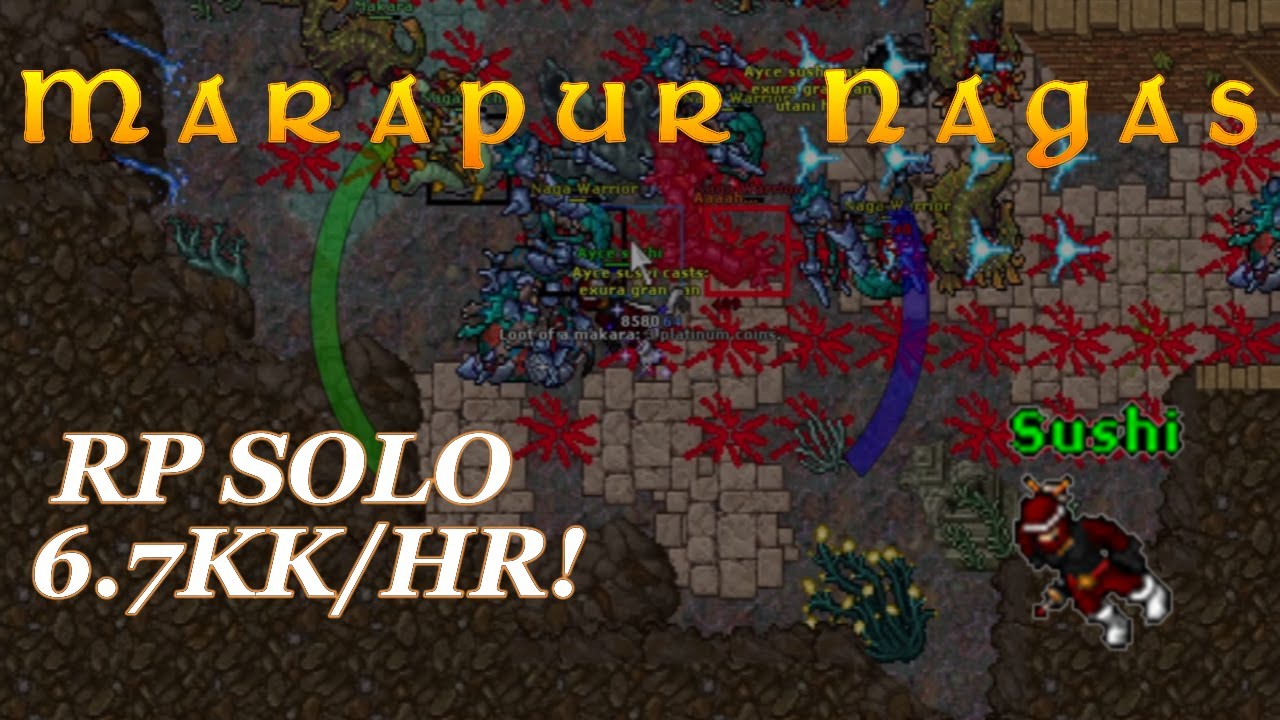 Marapur Nagas - BEST SPOT for Solo RP! (6.7KK/HR)