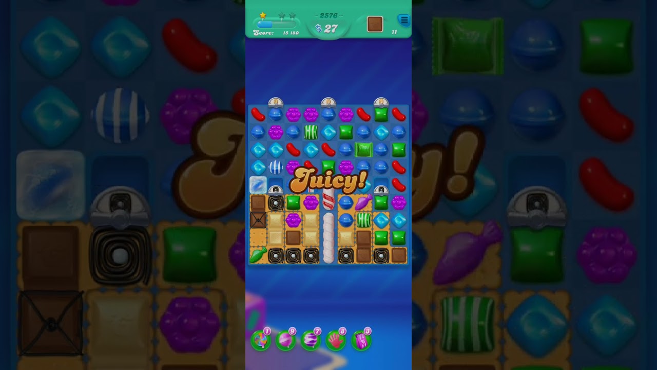 candy crush soda saga level 2576⭐⭐⭐