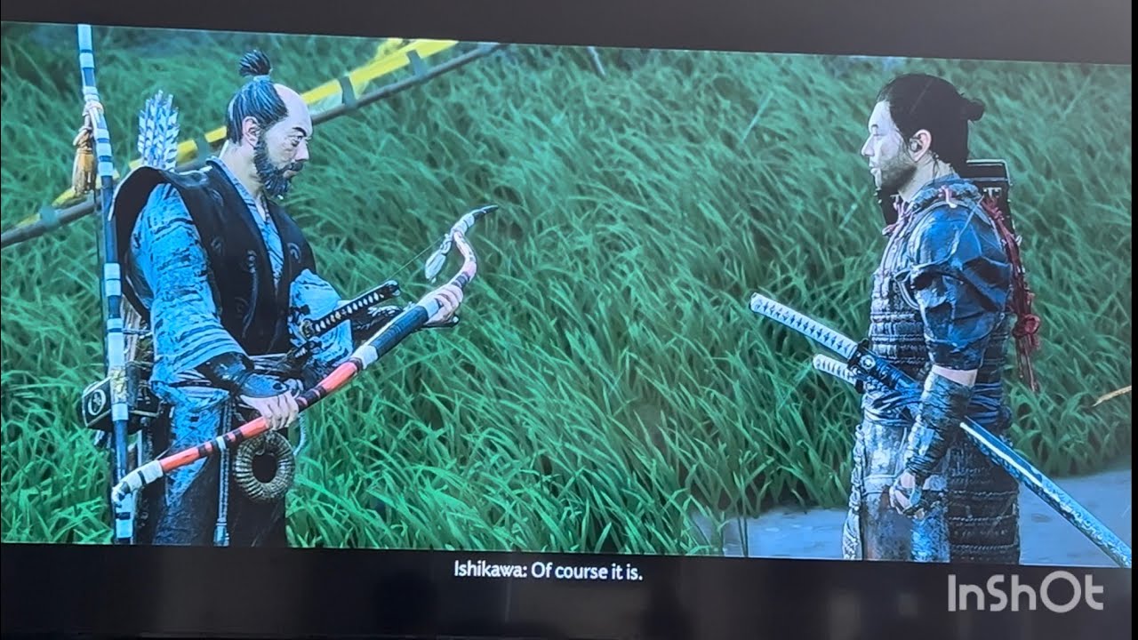 Today we are playing ghost of Tsushima? we get new weapon and we have practice and kill ￼