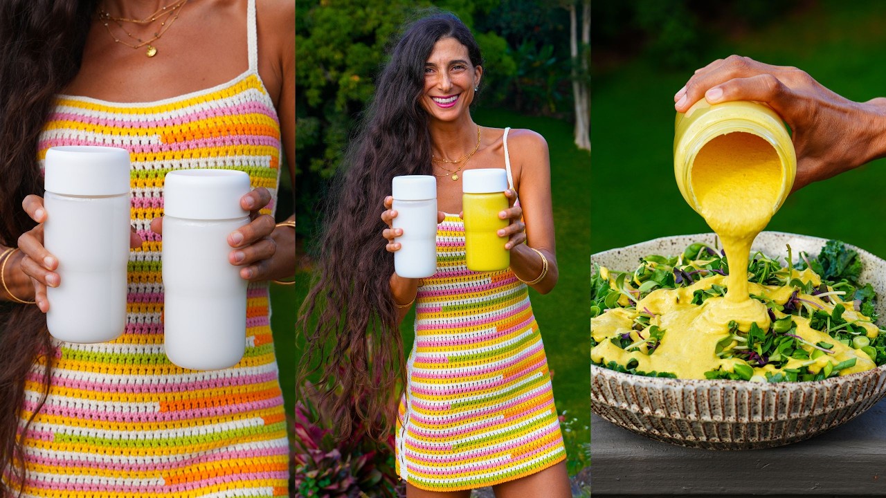 Coconut Curry Dressing + Fresh Coconut Milk 🥥 Raw Vegan, Oil-Free & Easy Recipes! 💛