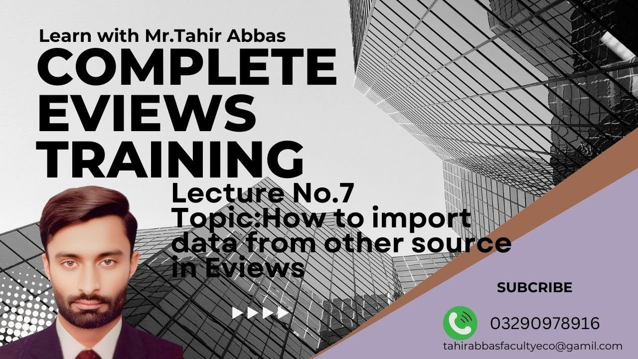 How to Import Data from Foreign Sources in EViews | Step-by-Step Guide|EViews Tutorial for Beginners