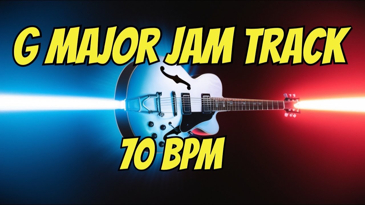G Major Backing Track 70 BPM | Ethereal Rock