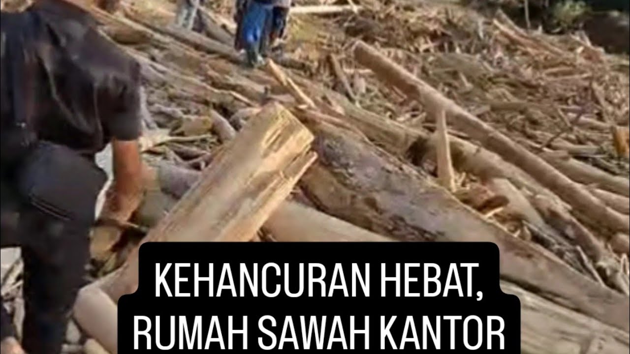 Rumah Hancur Diterjang Banjir Bandang, Beginilah Kondisi Permukiman warga di Langkahan Aceh Utara 