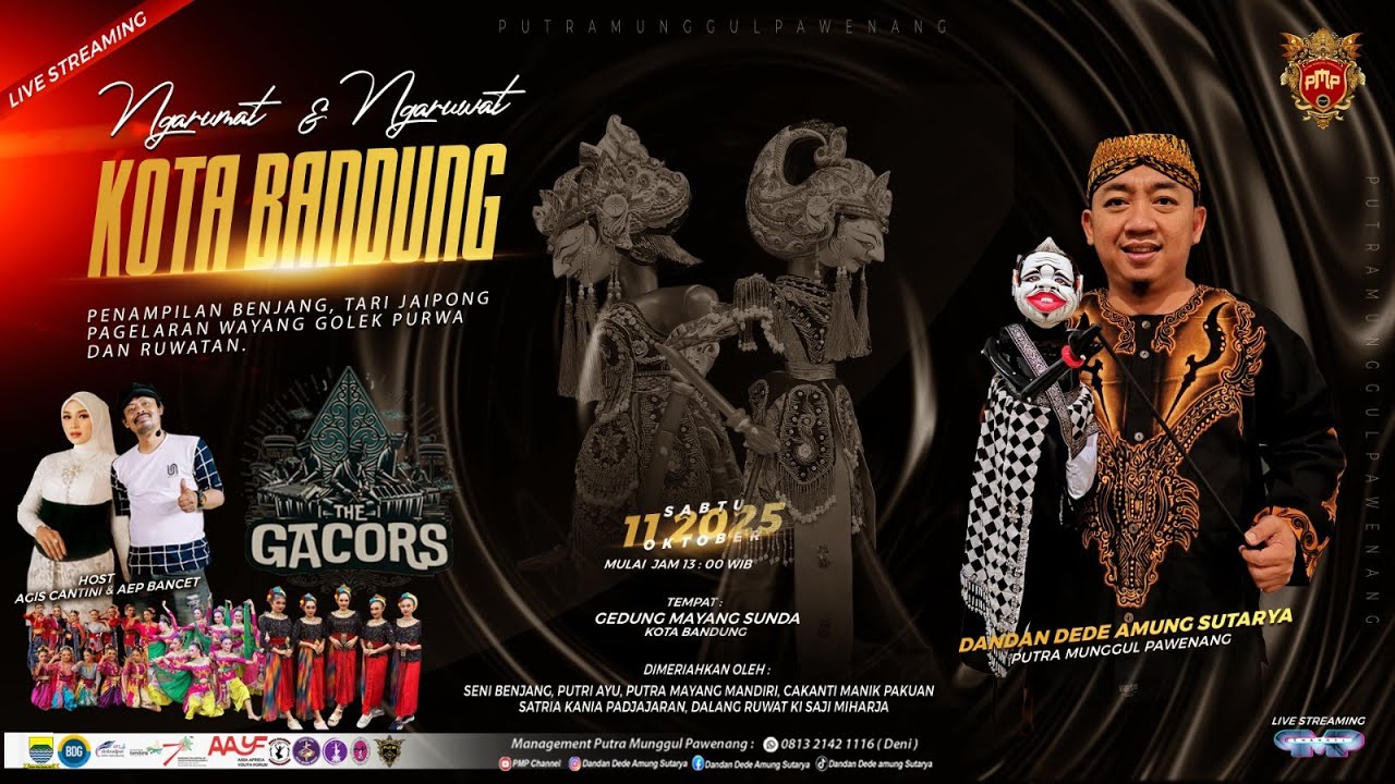 LIVE PAGELARAN WAYANG GOLEK NGARUMAT NGARUWAT KOTA BANDUNG, SABTU 11 OKTOBER 2025