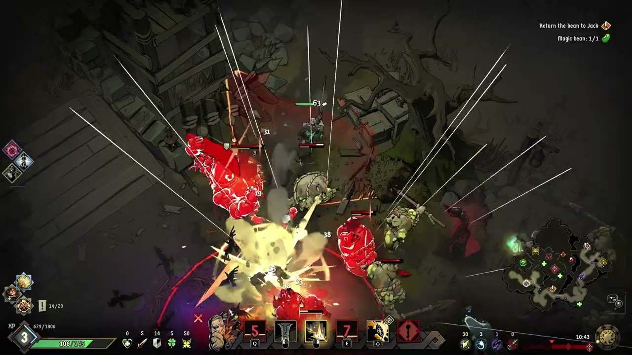 Ravenswatch gameplay - Speedy Beowulf - Nightmare - Full run