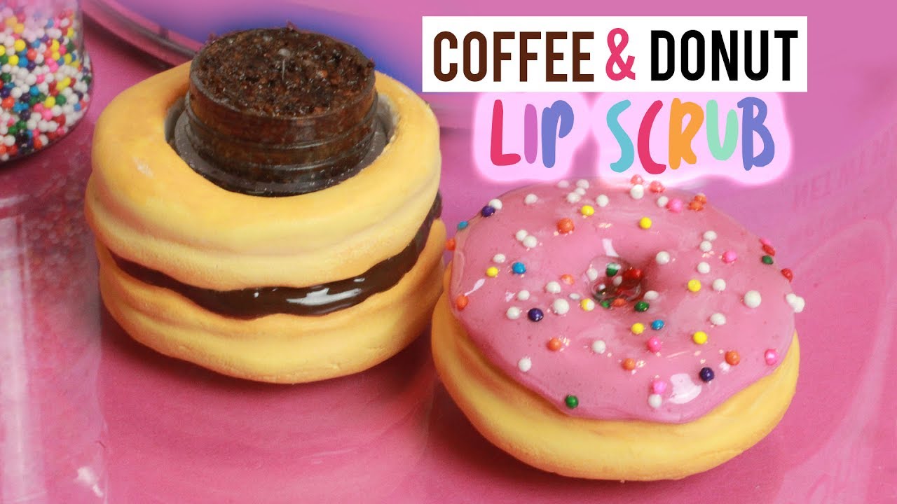Donut & Coffee Lip Scrub : DIY : Sculpting & Painting Polymer Clay Tutorial