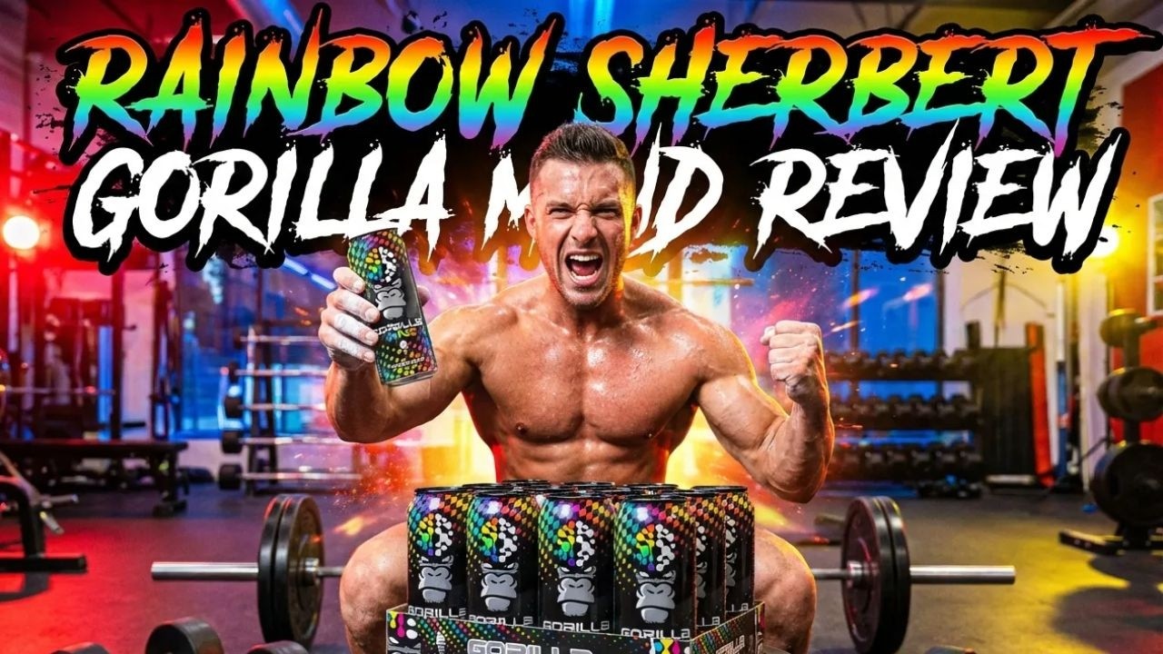 Gorilla Mind Rainbow Sherbert Energy Drink Review & Taste Test