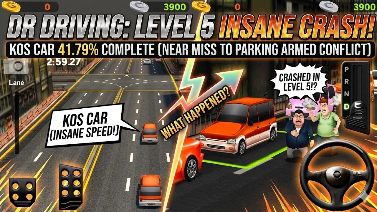 Insane Driving in Level 5 – 41.79% Complete with KOS Car | Dr Driving