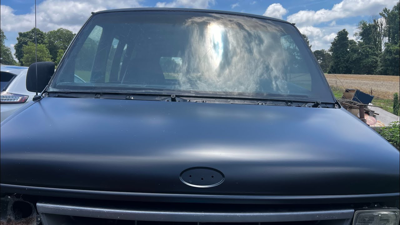 Rustoleum Satin Black E350 hood