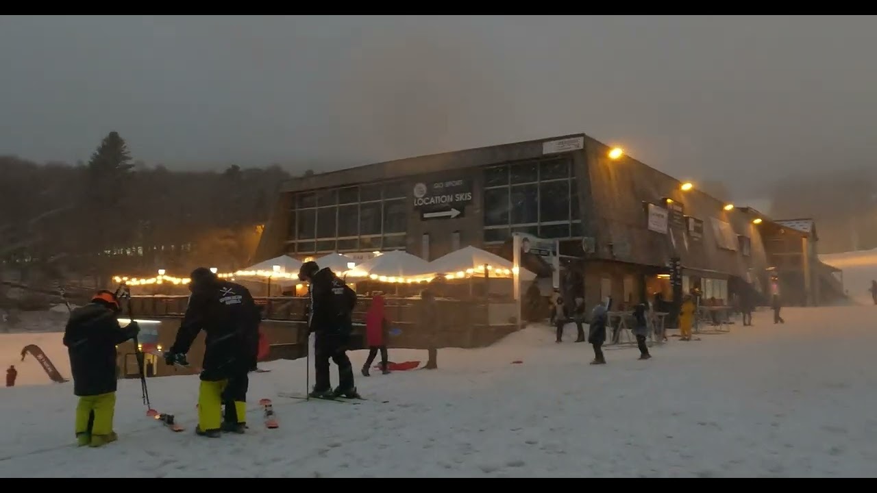Super Besse, balade sous la neige dans les rues le 2 janvier 2025
