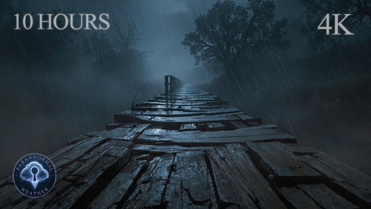 The Forsaken Crossing | 10 Hours of Creepy Rainstorm on the Rotten Bridge