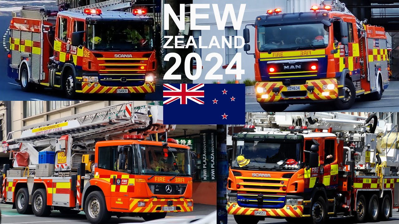 Fire Trucks in Action! - New Zealand 2024