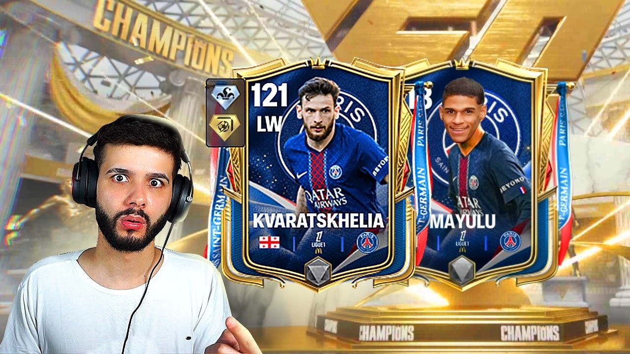 ABRI OS PACKS DOS CAMPE&Otilde;ES DO PSG NO FC MOBILE E CONSEGUI O MELHOR JOGADOR! 🤩