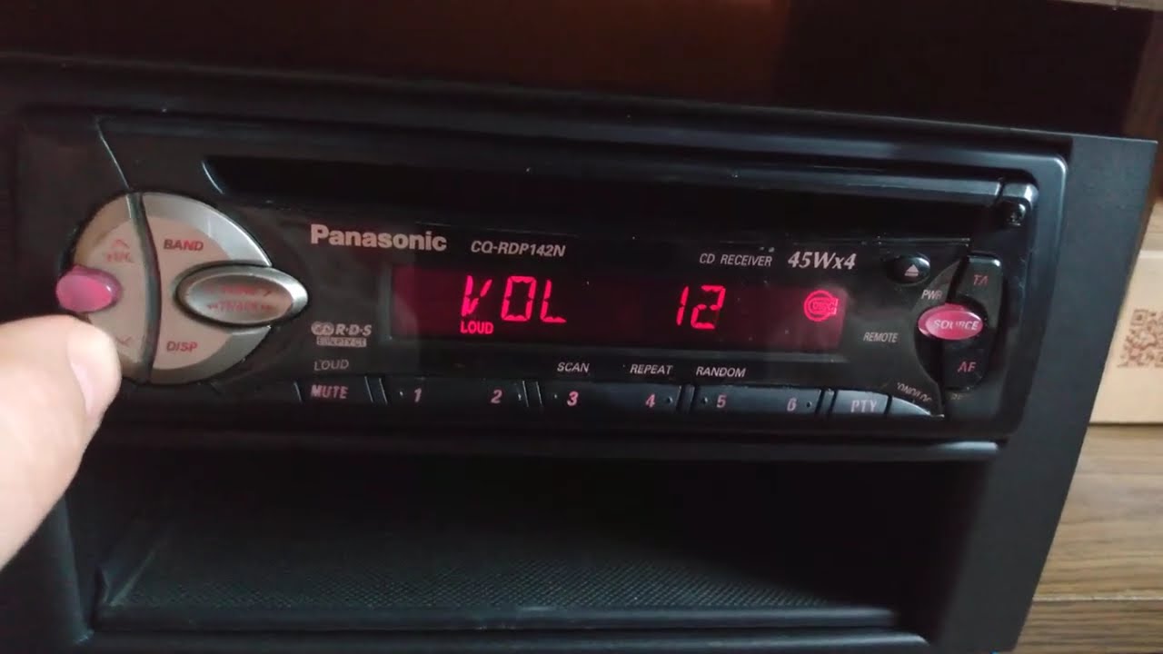 Panasonic CQ-RDP142N stare radio samochodowe z CD / OLD CAR RADIO TEST