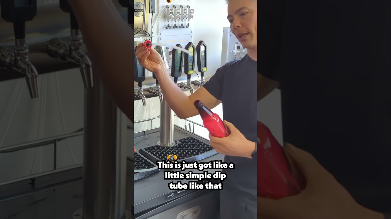 FAST Bottle Filling Hack with NukaTap Spout 🚀#homebrewing #beer #hack  #keglife #beerlover #easy