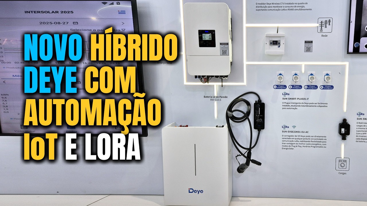INCRÍVEL: Este Híbrido DEYE tem AUTOMAÇÃO Nativa com LORA e IoT | Inter Solar 2025 | Eduardo Aquino