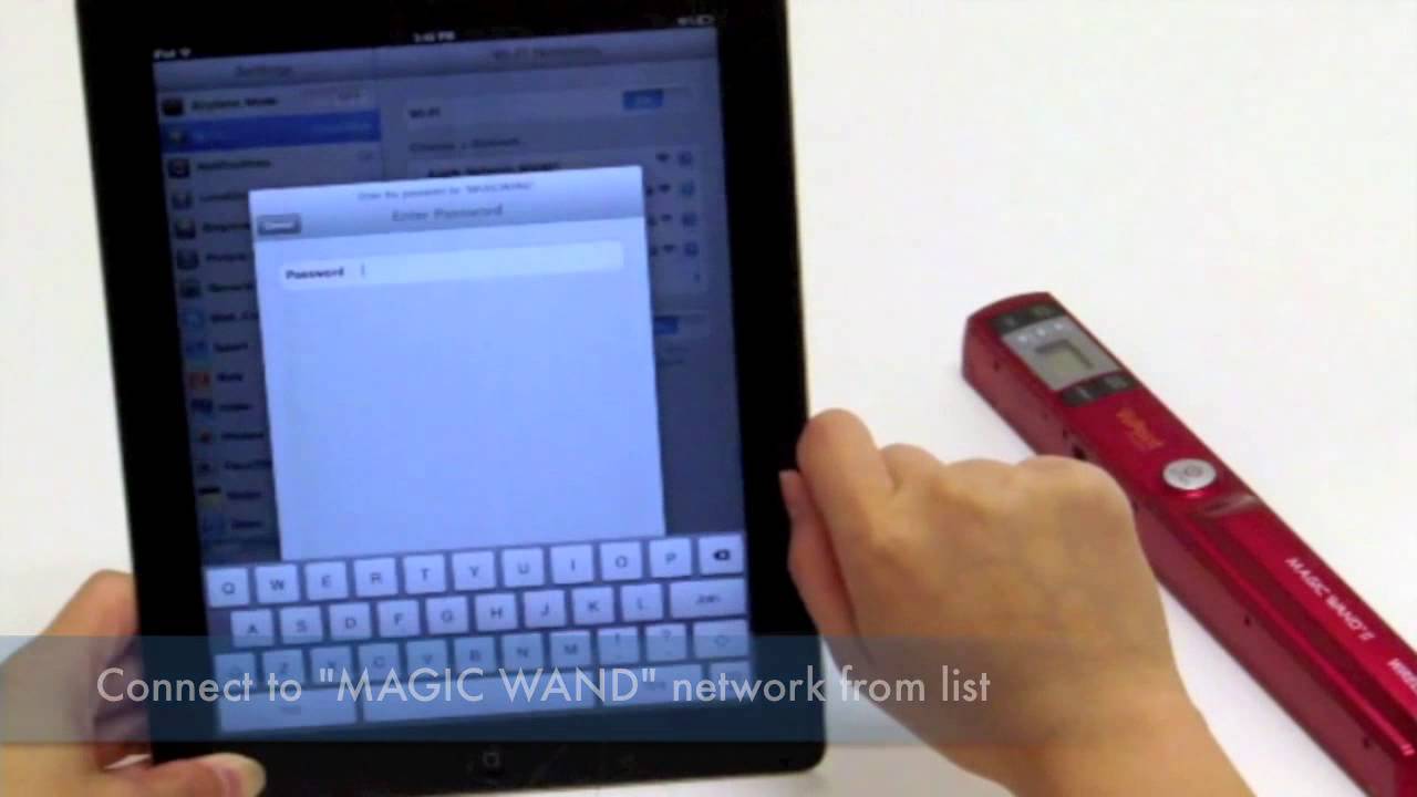 Magic Wand­™ portable scanner with Wi-Fi® feature