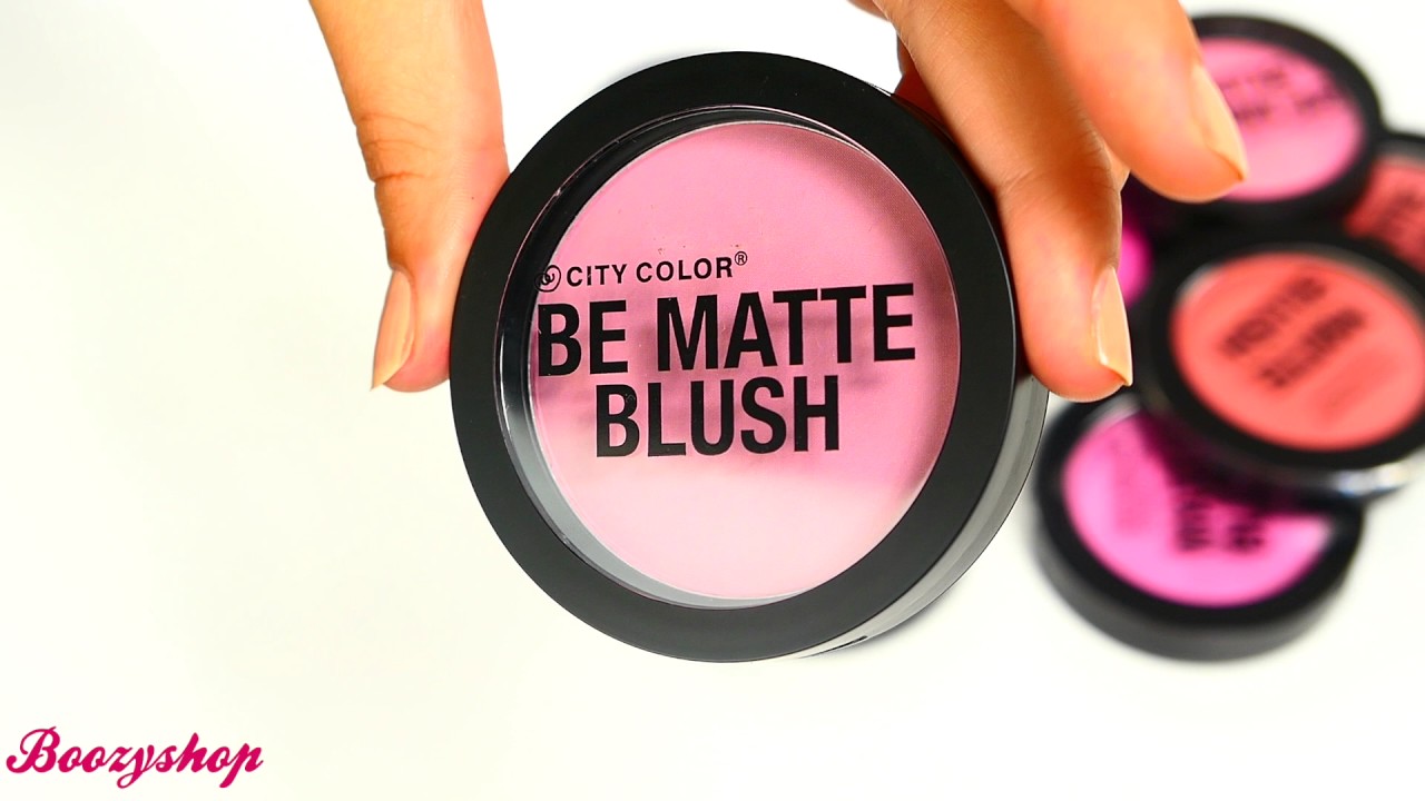 City Color Be Matte Blush Blackberry Swatch | Boozyshop