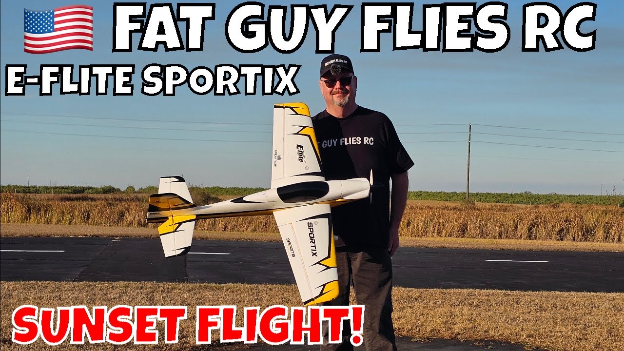Полет на самолете E-FLITE SPORTIX SUNSET FLIGHT от FGFRC #авиация #радиоуправляемыесамолеты #ради...