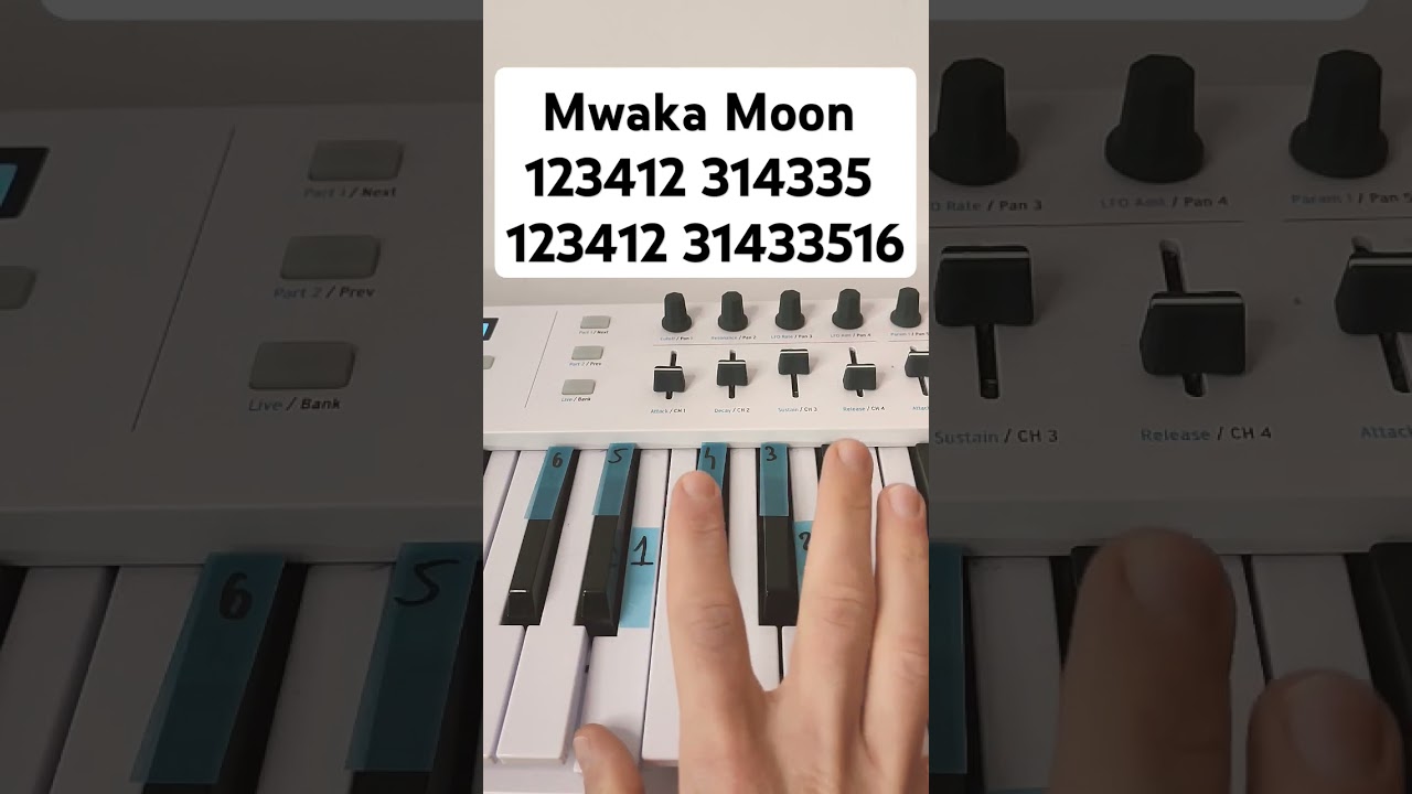 Mwaka Moon - Kalash FT Damso - Piano Tutorial For beginners #piano #tutorial #forbeginners #damso