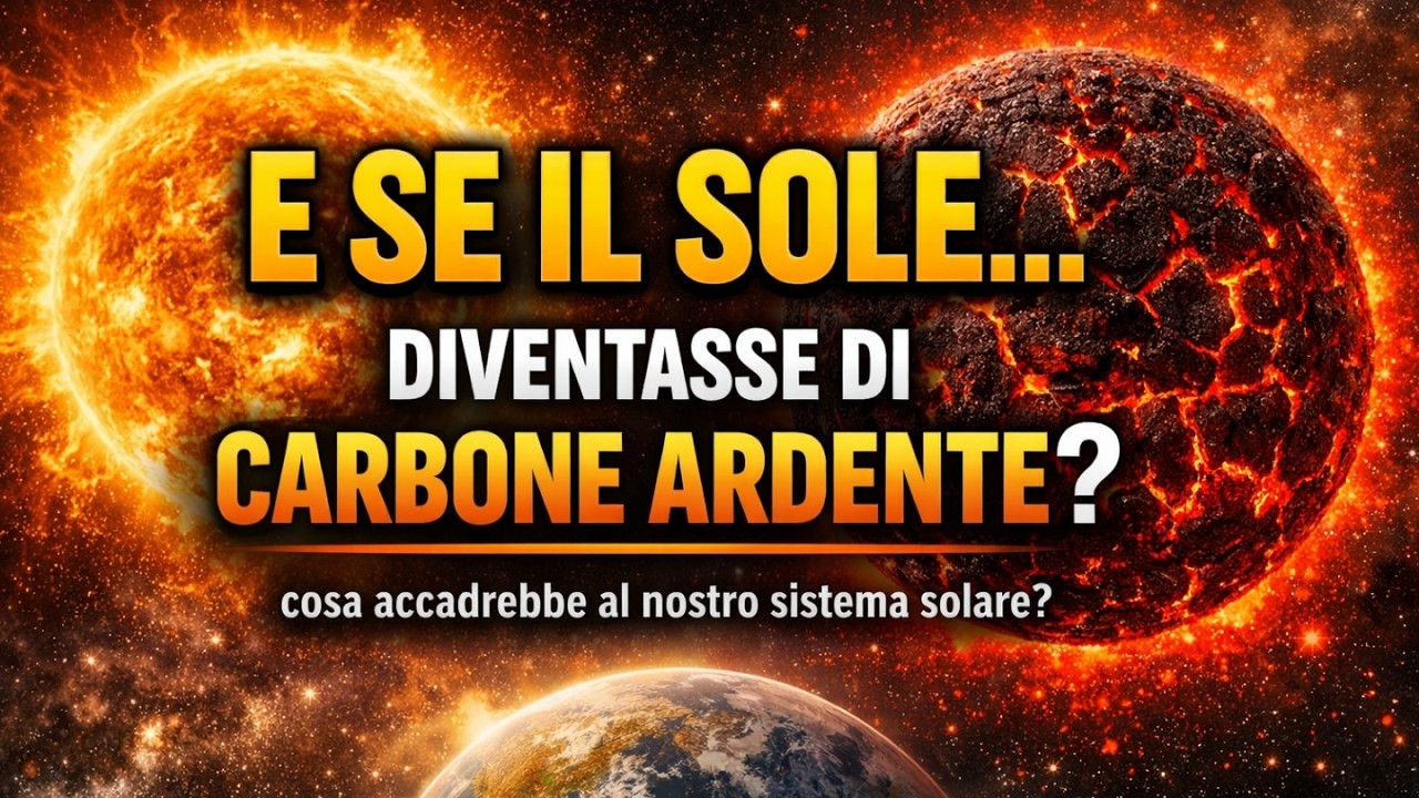 E se il Sole si trasformasse improvvisamente in una massa di carbone?