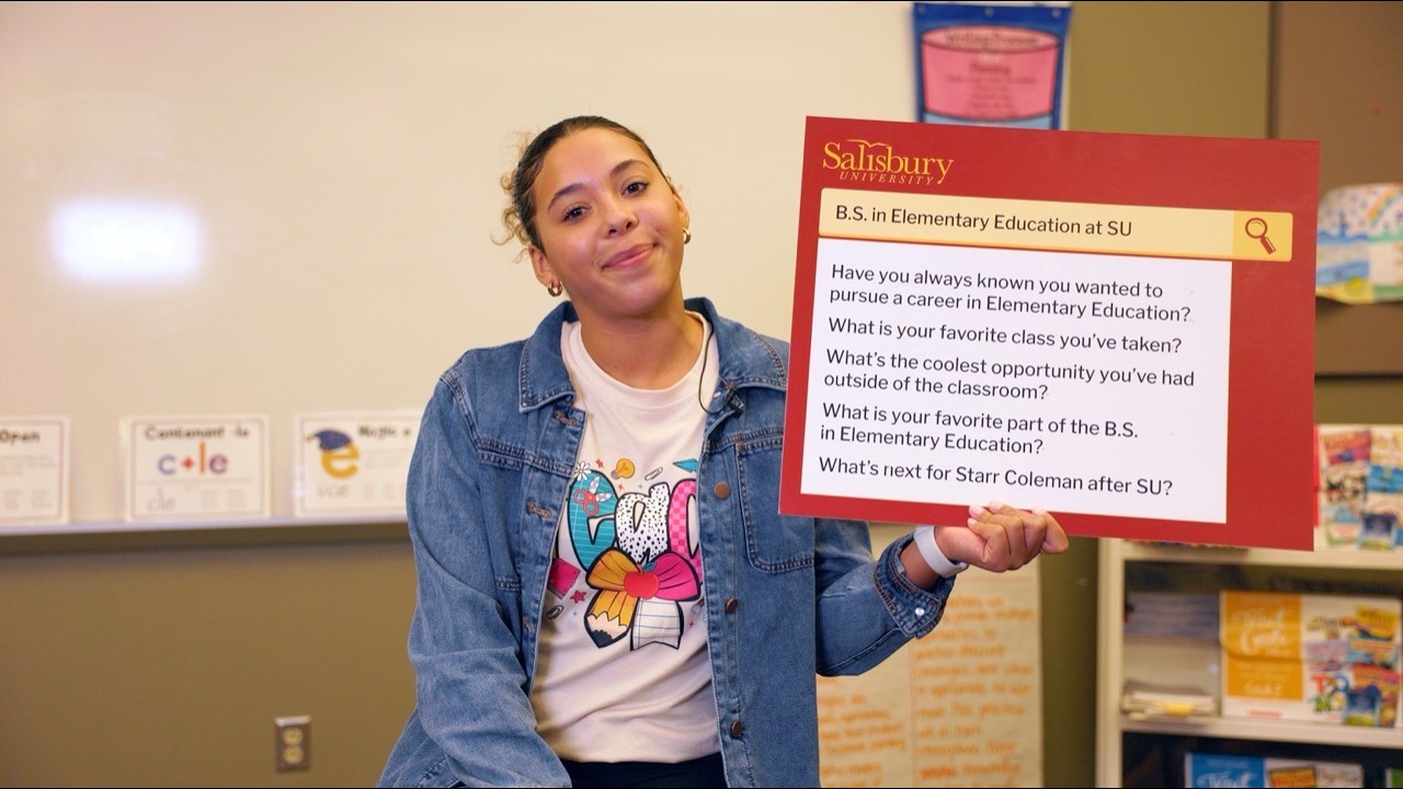 Why I Chose Elementary Education at Salisbury University | Student Q&A with Starr Coleman