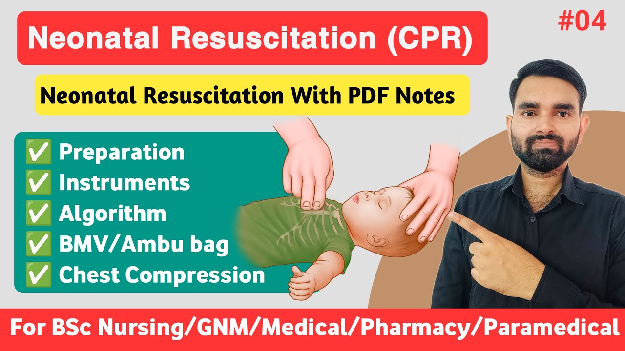 Neonatal Resuscitation Pediatrics | Neonatal Resuscitation Algorithm in Hindi