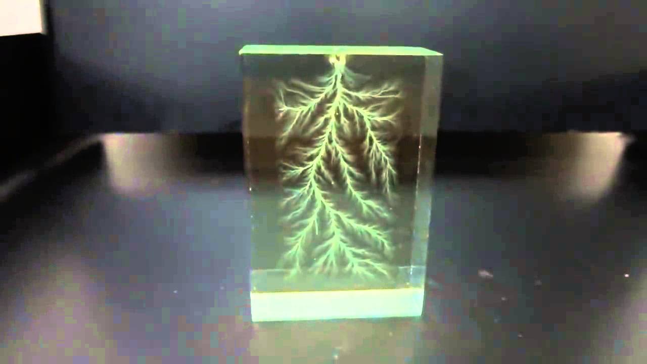 Rayo el&eacute;ctrico atrapado - Una figura de Lichtenberg
