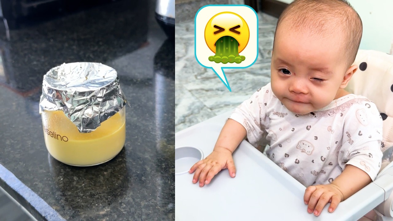 Baby Kim didn't seem to enjoy the food her mother had prepared