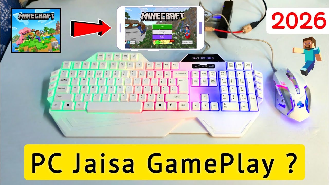 How To Play Minecraft On Your Phone Like On PC 2026 | PC Ke Jaisa Phone Per Minecraft Kaise Khele