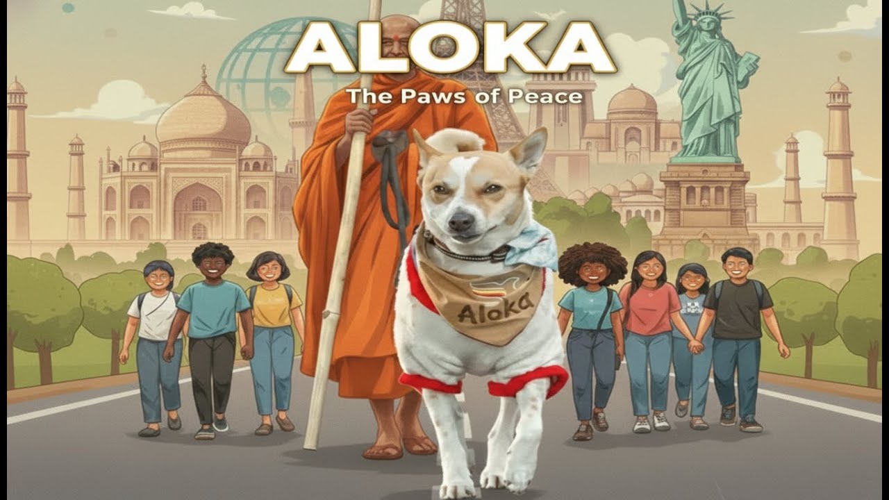 ALOKA (The Paws of World Peace) - Aloka Dog | World Peace Dog | Mr Ai