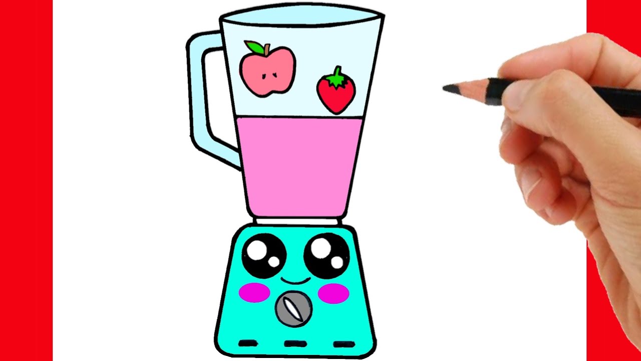 HOW TO DRAW BLENDER KAWAII STEP BY STEP