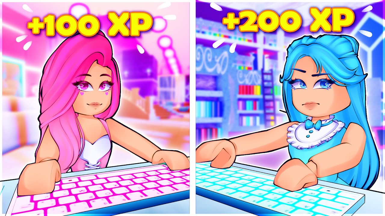 Who Can Level Up The Fastest In Royale High?! SISTER vs SISTER! Roblox