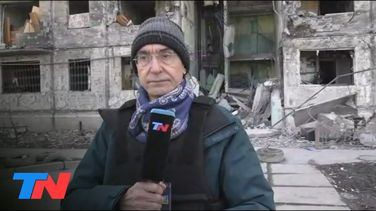 TN EN UCRANIA: KIEV BAJO ATAQUE | Nelson Castro en el barrio en el que cayó uno de los misiles rusos