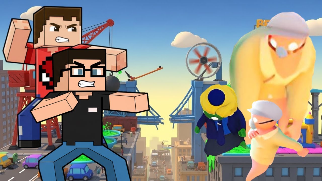 ¡La PELEA MÁS LOCA de Gang Beasts! 😱 ¿Quién caerá primero del tren?