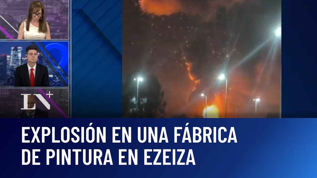 Impactante explosión en Ezeiza: incendio cerca del polo industrial