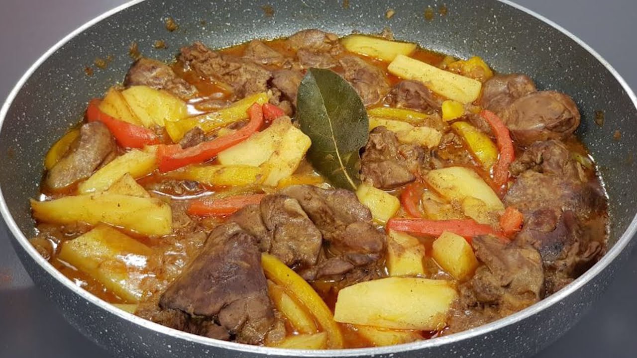 Mëlçi pule me speca dhe patate  nga zonja Vjollca