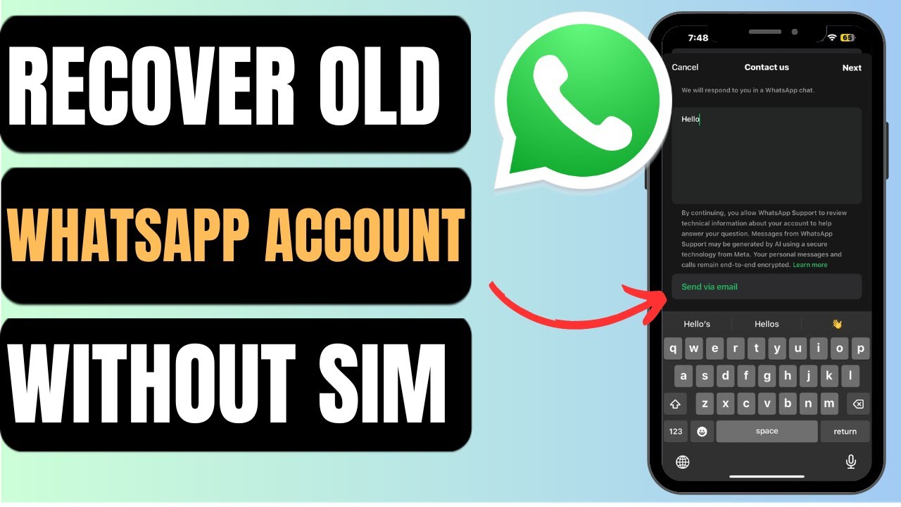 How To Recover Old WhatsApp Account Without Sim | Easy Guide