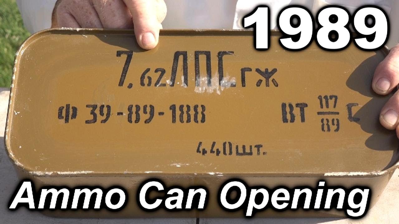 Opening Soviet AMMO CAN from 1989