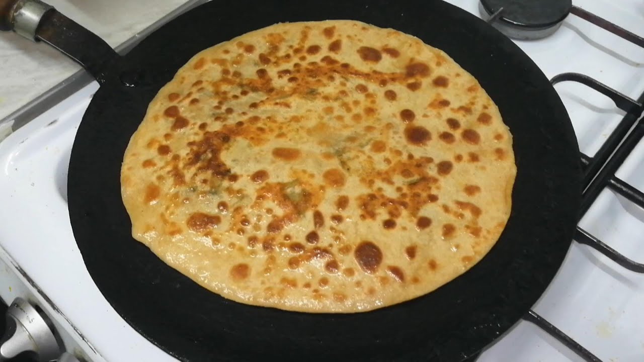 Saag Paratha - Paratha filled with saag