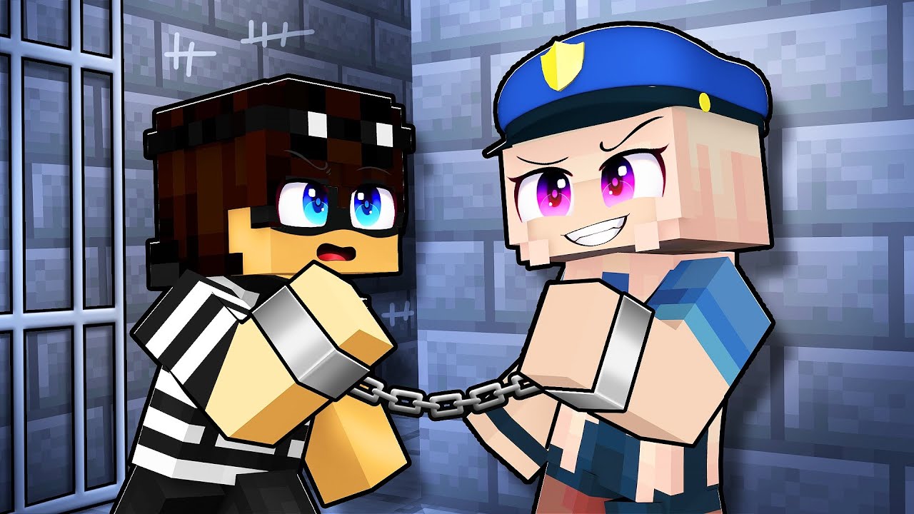 AMOR PROIBIDO do LADRÃO e da GAROTA POLICIAL no Minecraft!