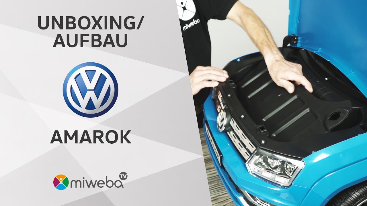 Wir PACKEN das Kinder Elektroauto VW Amarok AUS! 🚗⚡| Unboxing - Deutsch