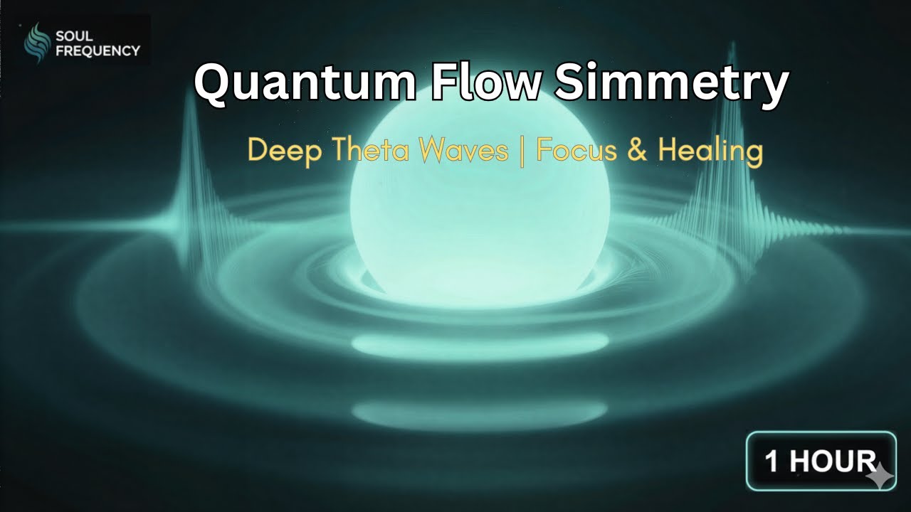 Quantum Flow Symmetry • 432hz Theta Waves for Deep Focus (1 HOUR) | Ambient Shimmering Drone