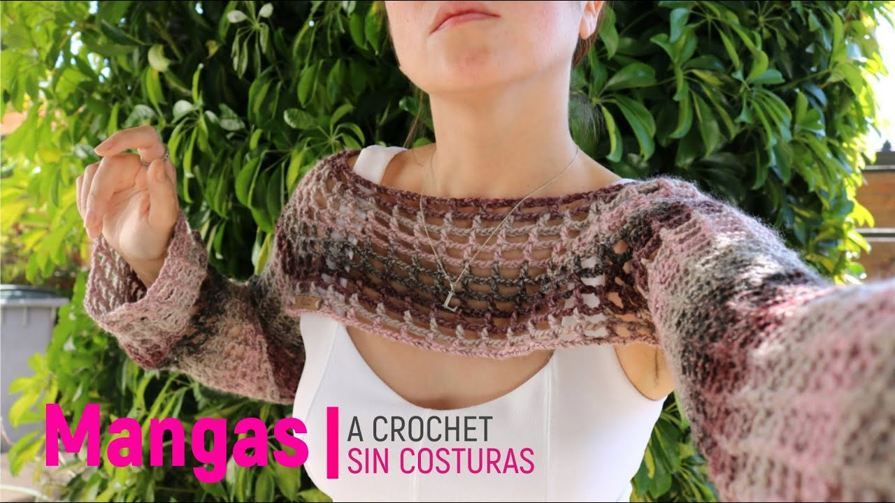 Mangas a crochet SIN COSTURAS !! Tutorial paso a paso