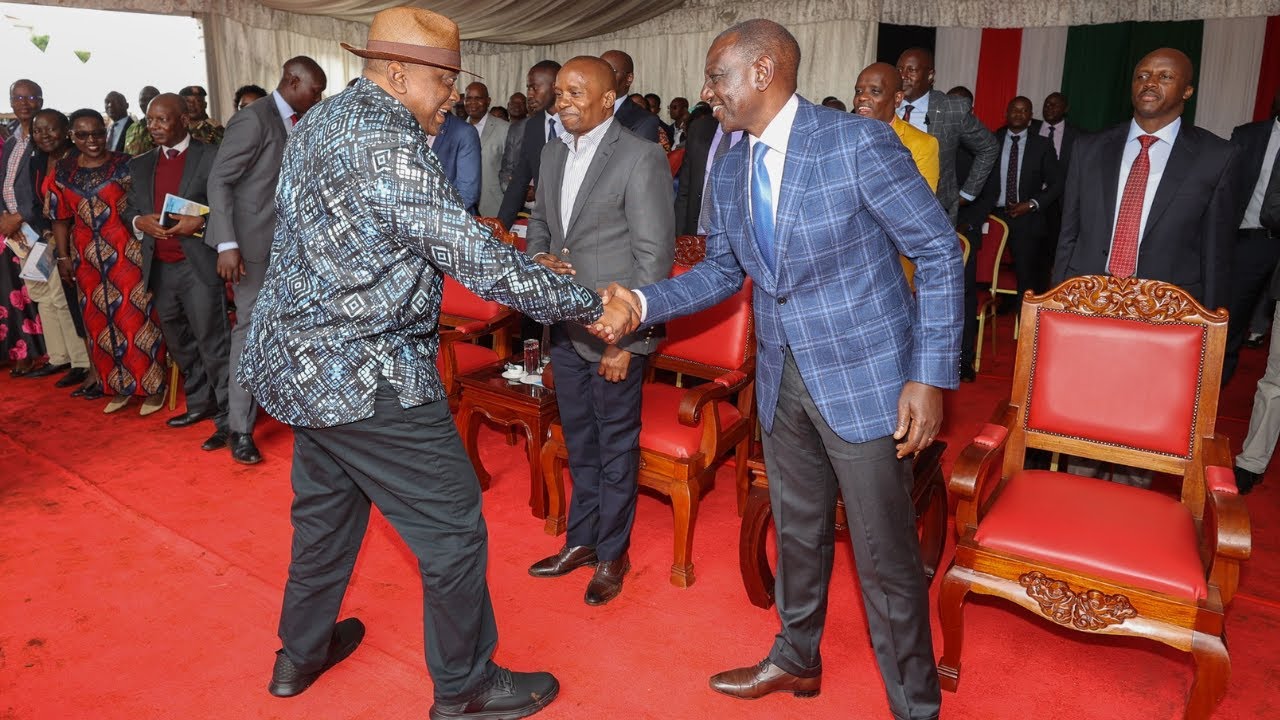 LIVE!! TENSION AS PRESIDENT RUTO,UHURU AND GACHAGUA MEET IN EMBU FOR BISHOP KIMANI CONSECRATION!
