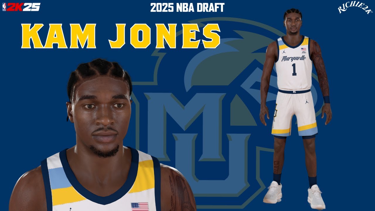 Kam Jones Face Creation in NBA 2K25