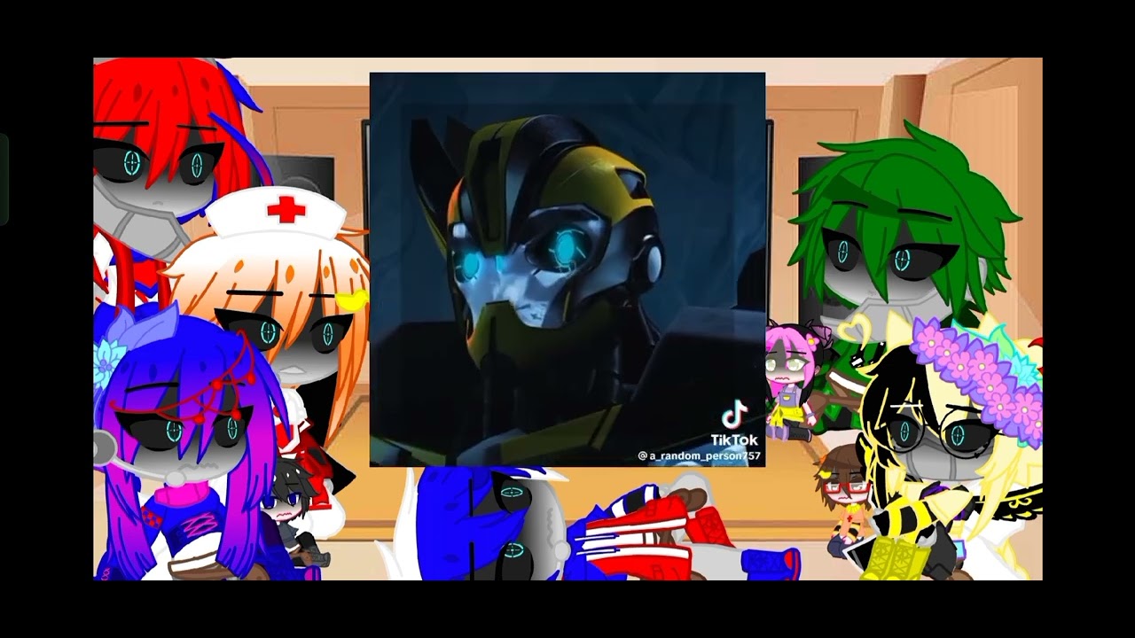Transformers react to Bumblebee