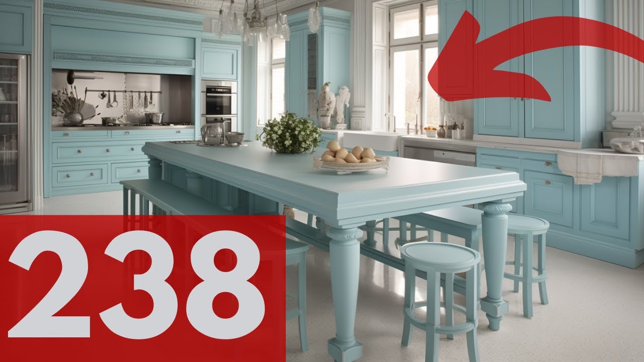 238 Gorgeous and inspiring Greek kitchen designs ideas