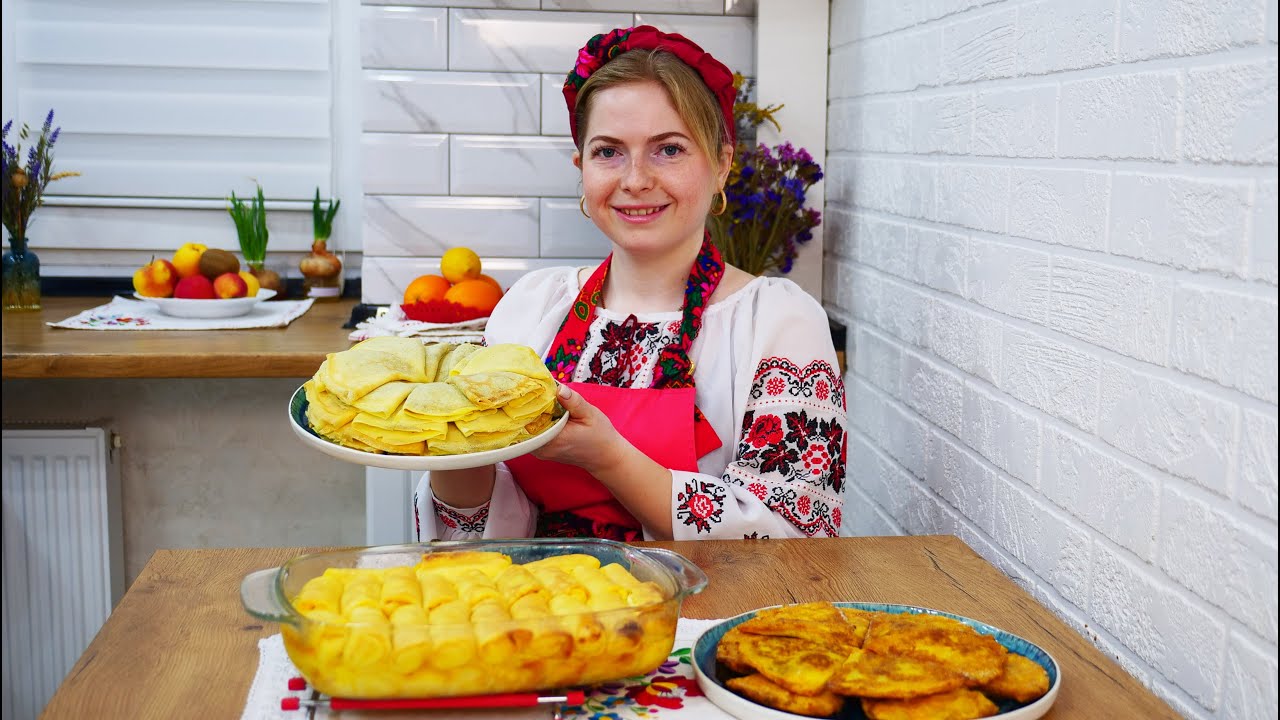 НАЛИСНИКИ! Як Українці готують млинці та святкують Масницю/Ukrainian Food