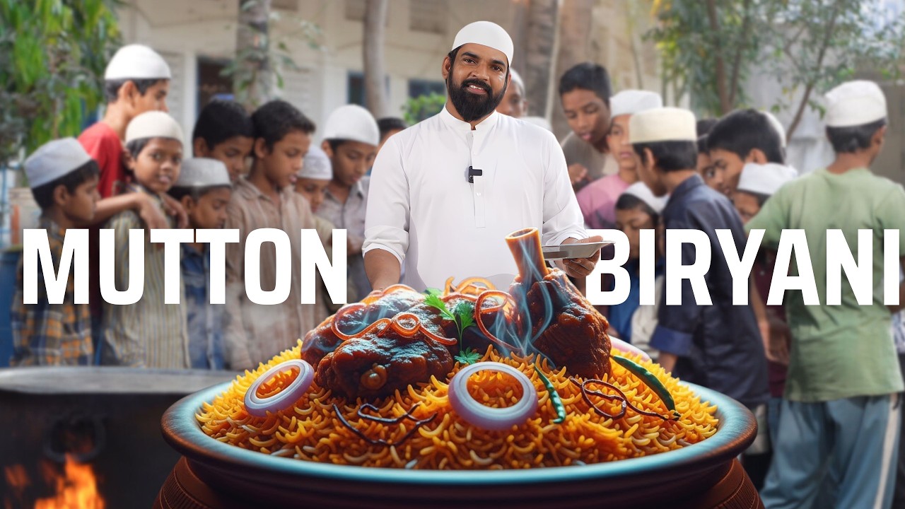 Mutton Biryani | Spiced Mutton Biryani and Cooling Raita Prepared with Love for Orphan Children